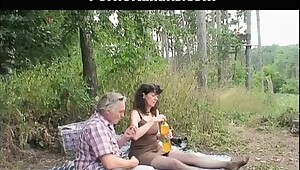 Granny slattern sucks cocks invites girl blowjob
